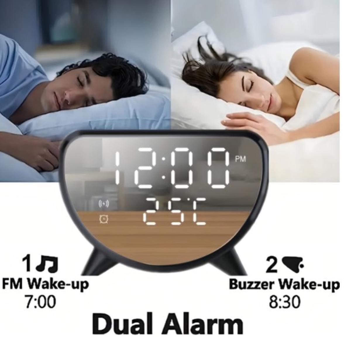 Reloj con cargador inalámbrico parlante disponible en Yaxa Colombia